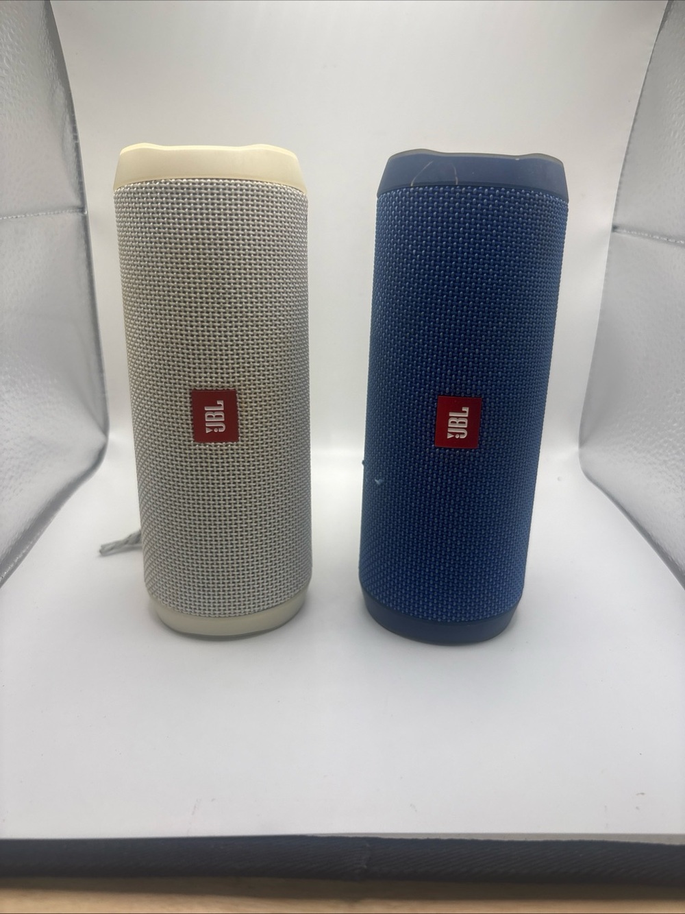 JBL Portable Bluetooth Speakers in Blue & Cream - Pair